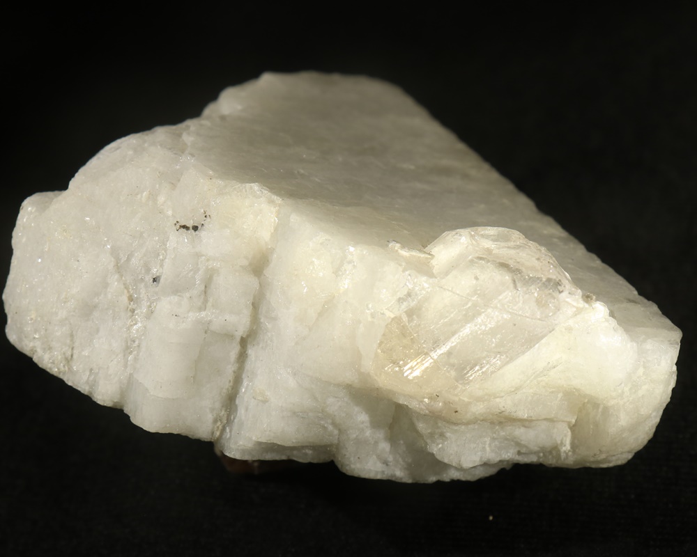 Topas på flot orthoclas krystal, mindre stykke, Pakistan, 58 gr