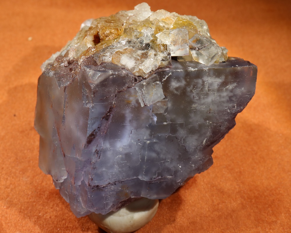Cool blå Tysk Fluorite, stor krystal, Schwarzwald, 212 gr 6 cm