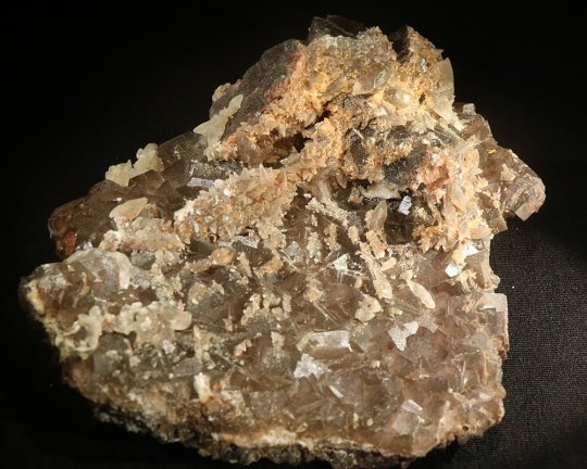 Pakistansk Fluorit med fin Calcite krystal, Pakistan, 410 gr 12,5 cm