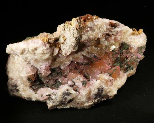 Wow! Spændende sjælden pinkisch Hajtandscalcite, 2 bild, Congo 1078 gr 14 cm