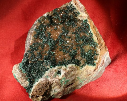 Kuglemalachite, smuk og sjælden, Kambove, Congo 650 gr, 13,5 cm