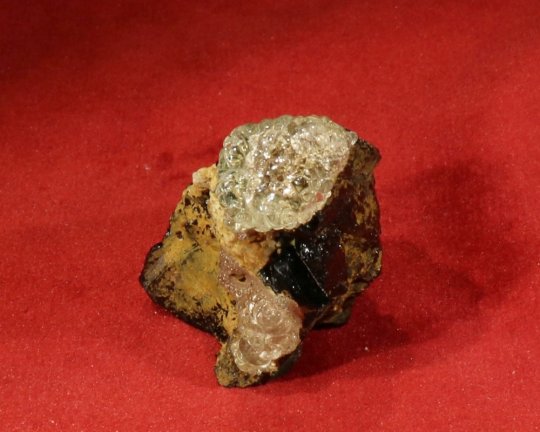 Hyalite opal, neongulgrøn, Erongo Namibia 20 gr 3,5 cm